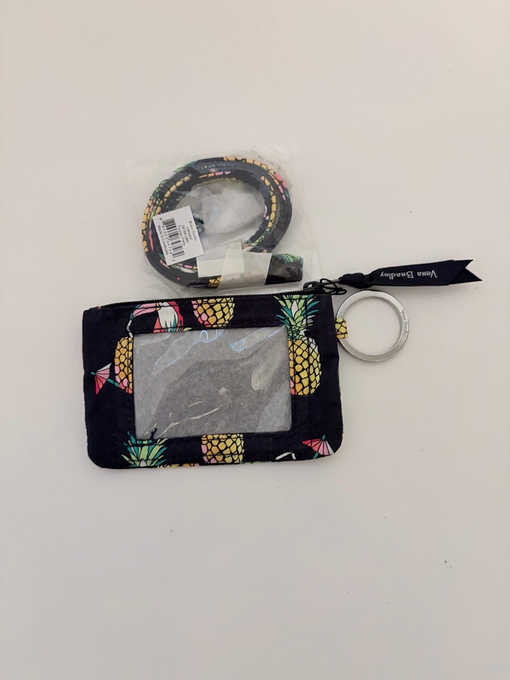 Vera Bradley Zip ID & Lanyard Toucan Party